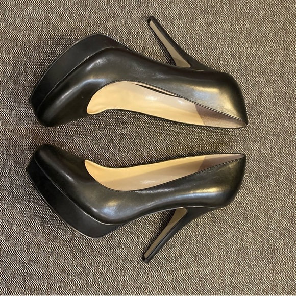 ENZO ANGIOLINI Sz  9 Classic With Platform 5” Heels Pumps Leather Shoes - Picture 3 of 10